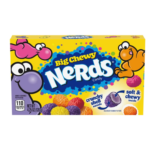 WONKA NERDS BIG CHEWY 120G 1X12