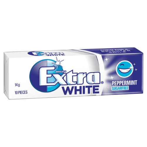 WRIG EXTRA WHITE PEPMINT 14G 1x30PCS