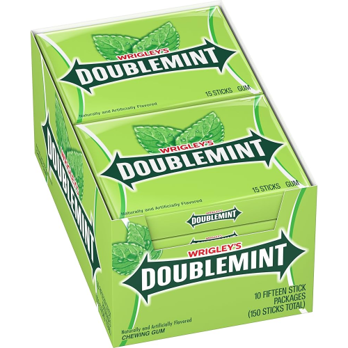 WRI DOUBLEMINT CHEWING GUM 37G 1X10