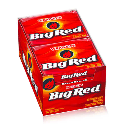 WRI BIG RED CHEWING GUM 37G 1X10