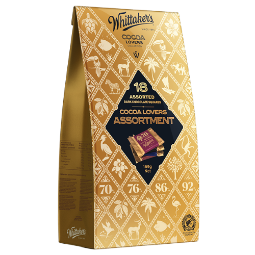 WHITTAKERS COCOA LOVER GIFT BAG 189G