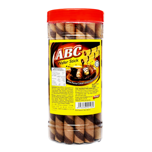 ABC WAFER STICKS 220G X 24 JARS