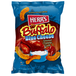 HERR'S BUFFALO BLUE CHEESE CURLS-6298-170G-6OZ 1X12