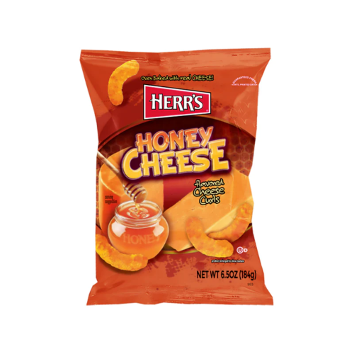 HERR'S HONEY CHEESE CURL-6916-185G-6.5OZ 1X12