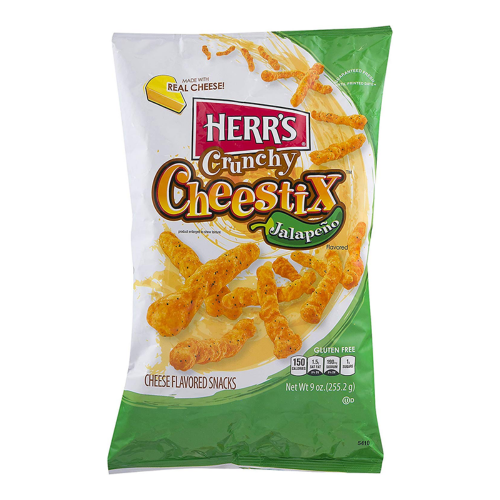 HERR'S JALAPENO CRUNCHY CHEESE STICK-6909-227G-8OZ 1X8